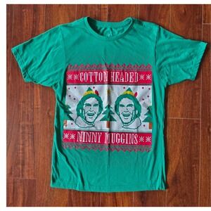 Ripple Junction Elf Movie Cotton Headed Ninny Muggins Green Youth TShirt Small S